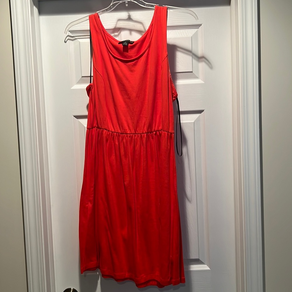 Orange sun dress